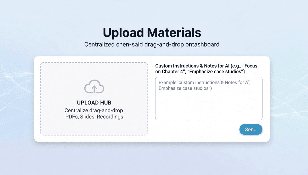 Upload your materials